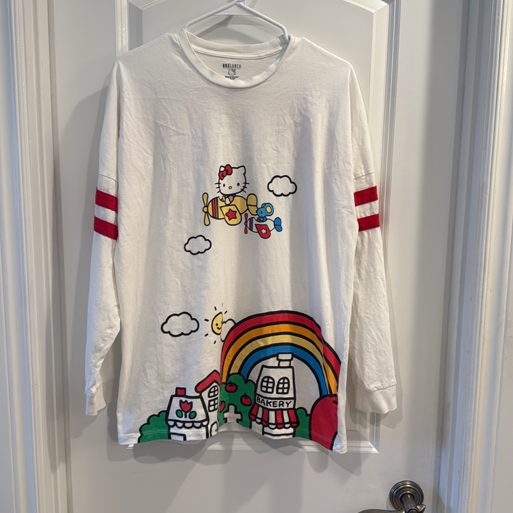Hello Kitty White Long Sleeve Shirt